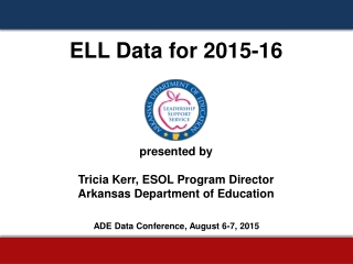 ELL Data for 2015-16