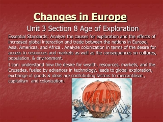 Changes in Europe