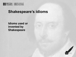 Shakespeare’s idioms