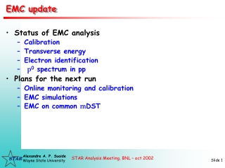 EMC update