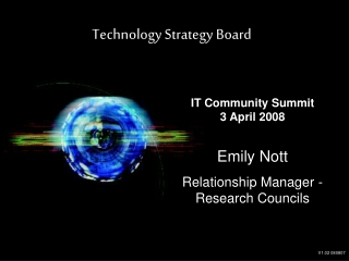 Emily Nott Relationship Manager -  Research Councils