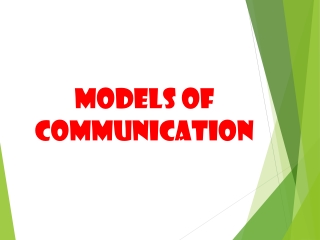 Models of Communication