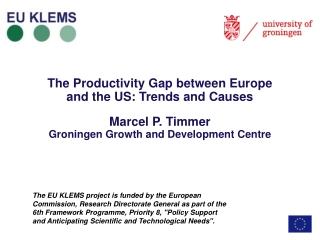 EU-15 Labour productivity convergence to US has ended