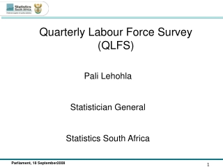 Quarterly Labour Force Survey (QLFS)