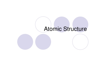 Atomic Structure