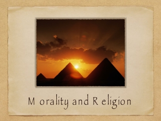 Morality and Religion