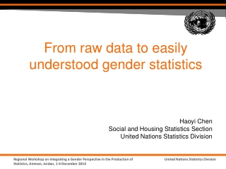 From raw data to easily understood gender statistics