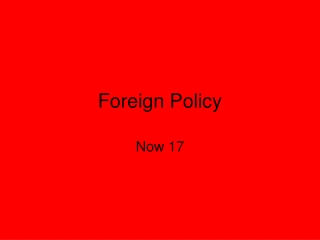 Foreign Policy