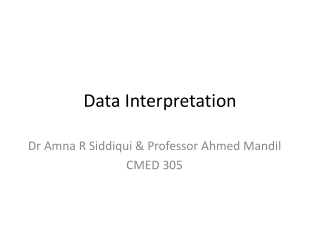 Data Interpretation