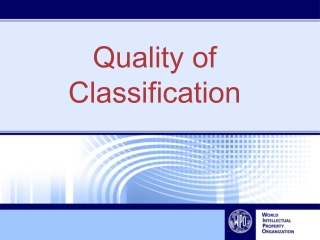 Quality  of Classification