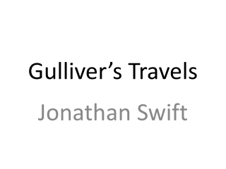 Gulliver’s Travels