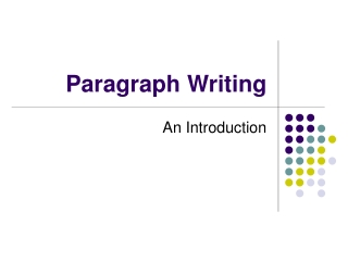 Paragraph Writing