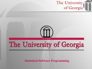 Statistical Software Programming