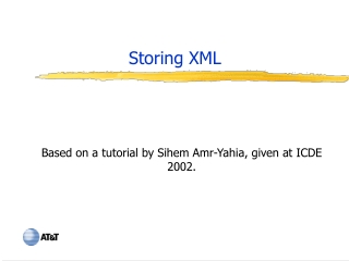 Storing XML