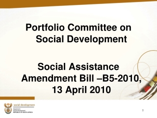 Portfolio Committee on Social Development