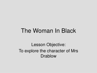 The Woman In Black