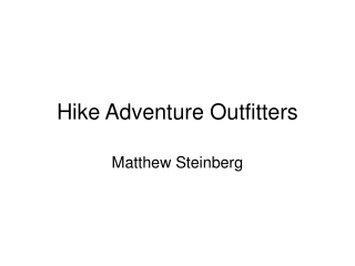 Hike Adventure Outfitters