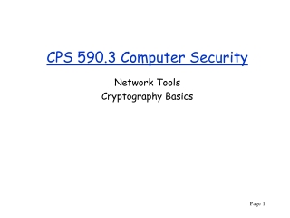 CPS 590.3 Computer Security