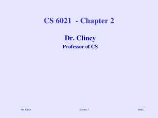 CS 6021  - Chapter 2