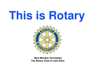 This is Rotary