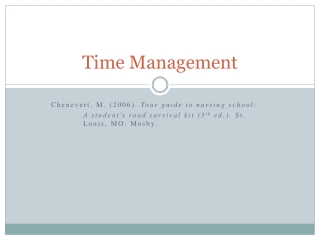 Time Management