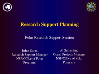 Research Support Planning