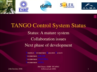 TANGO Control System Status