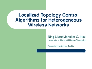 Localized Topology Control Algorithms for Heterogeneous Wireless Networks