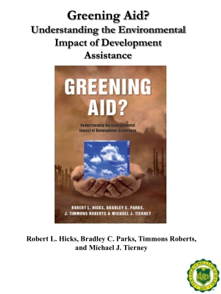 Greening Aid? Understanding the Environmental Impact of Development Assistance