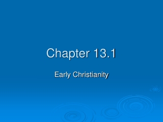 Chapter 13.1