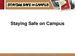 Staying Safe on Campus