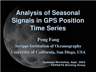 Analysis of Seasonal Signals in GPS Position Time Series