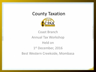 County Taxation