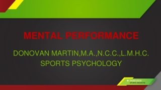 MENTAL PERFORMANCE