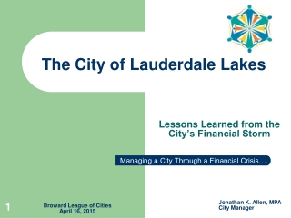 The City of Lauderdale Lakes