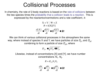 Collisional Processes