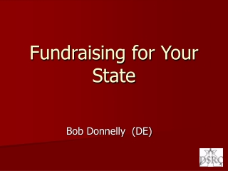 Fundraising for Your State