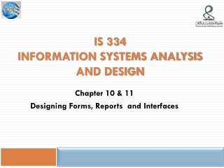 IS 334 information systems analysis and design