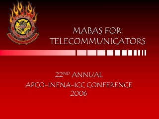 MABAS FOR		 TELECOMMUNICATORS