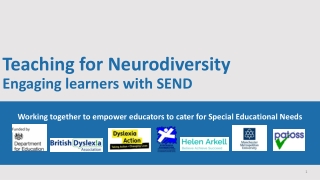 Teaching for Neurodiversity Engaging learners with SEND