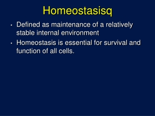 Homeostasisq