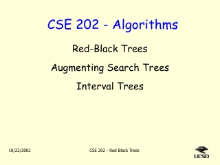 CSE 202 - Algorithms