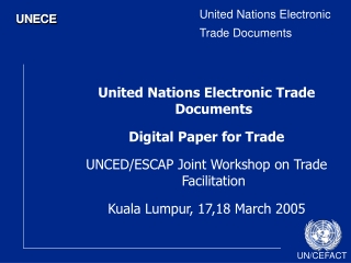 United Nations Electronic Trade Documents