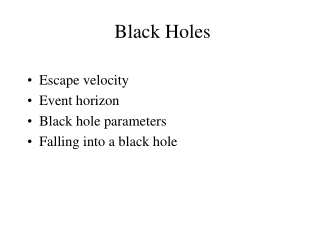 Black Holes