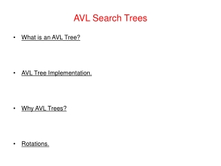 AVL Search Trees