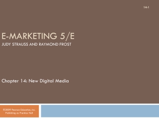 E-Marketing  5/E Judy  Strauss and  Raymond Frost