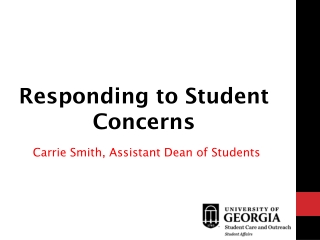 Responding to Student Concerns
