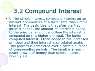 3.2 Compound Interest