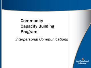 Community  Capacity Building Program