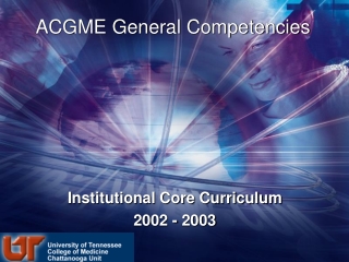 ACGME General Competencies